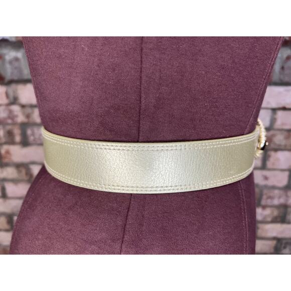 Nine west belt Genuine leather gold y2k small - Picture 7 of 10